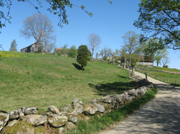 Das Dorf Äskhult nahe Kungsbacka, Halland
