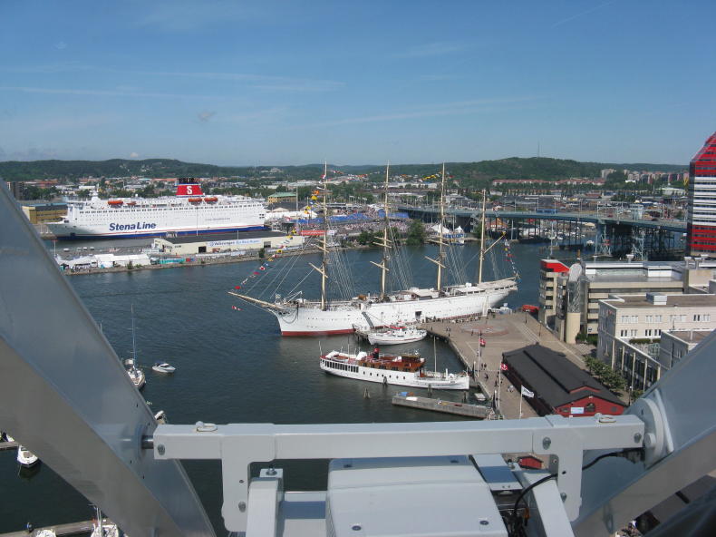 Blick vom Riesenrad in Göteborg