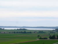Aussicht von der Kirche in Fjärås nahe Kungsbacka, Halland