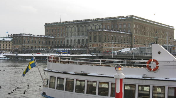 Das königliche Schloss in Stockholm