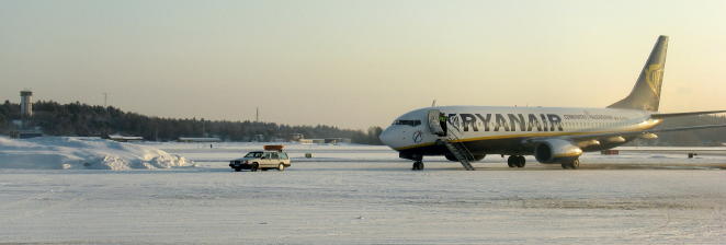 Ryanair auf dem Flughafen Göteborg-Säve
