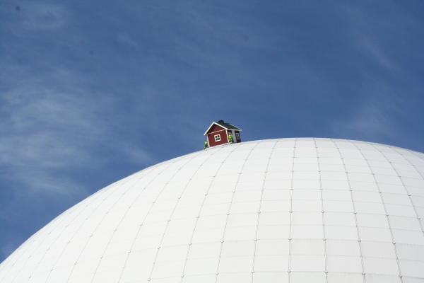 Schwedenhäuschen auf dem Ericsson Globe