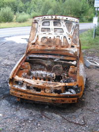 Schwedisches Schrottauto