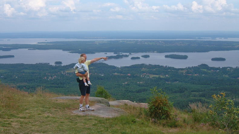 Ausblick von Gesundaberget am Siljansee