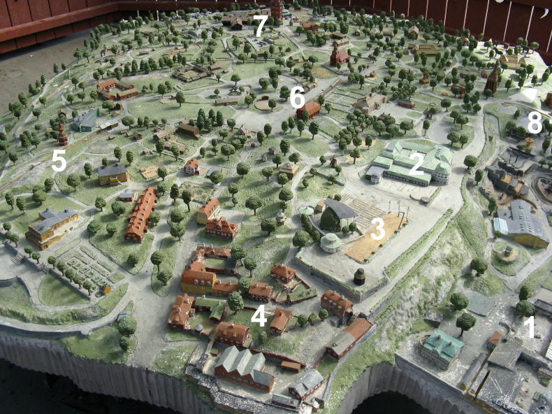 Skansen im Modell