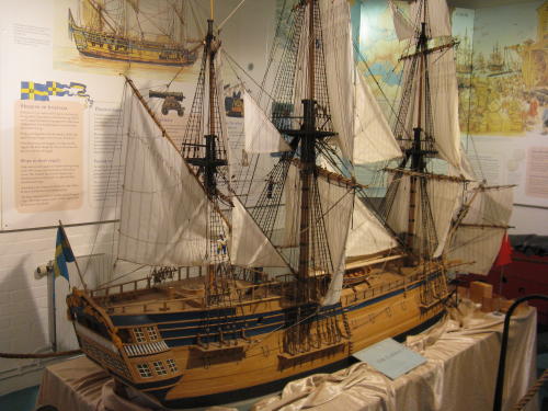 Modell des Segelschiffs Götheborg