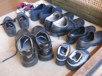 Schuhe ausziehen in Schweden