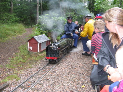 Borås Dampfbahn (Modelleisenbahn, auch Gartenbahn oder Parkbahn genannt)