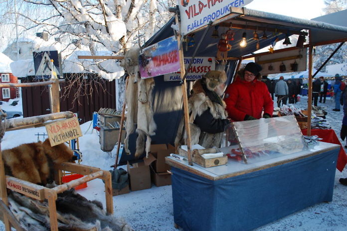 Jokkmokksmarknad, der Wintermarkt in Jokkmokk