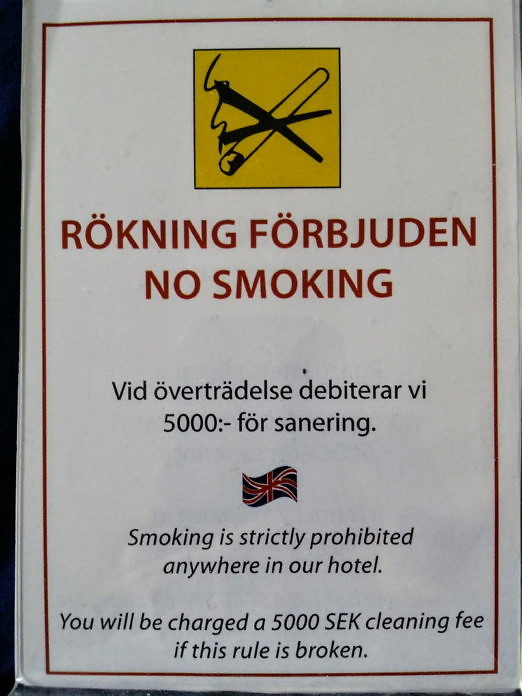 Rauchen in Schweden