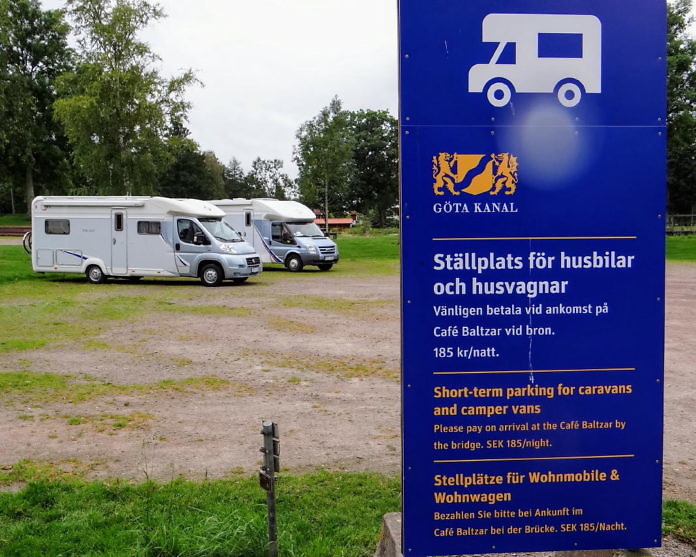 Stellplatz in Sjötorp am Vänern