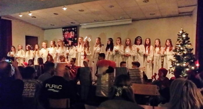 Lucia in Schweden, am 13. Dezember